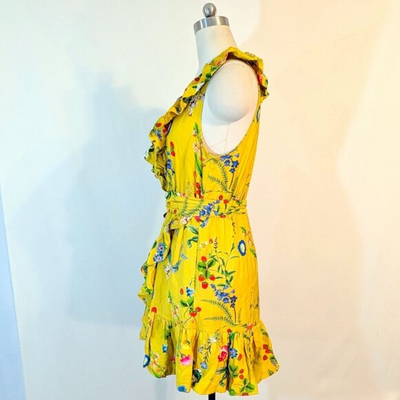 NWT Anthropologie Maeve Floral-Wrap Mini Dress SZ SMALL - Picture 3 of 8